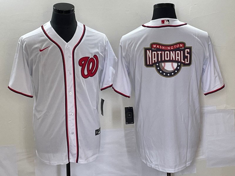 Men's Washington Nationals White Home Team Jersey Men's Washington Nationals White Home Team Jersey